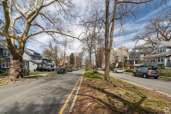 In Silver Lake many of the broad streets are split down the middle by tree-lined medians.
