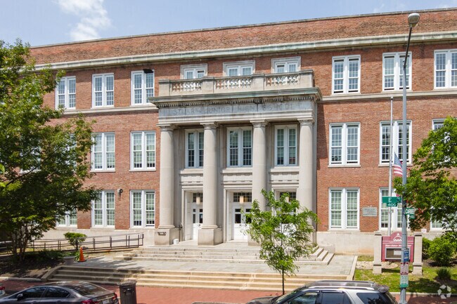Stuart-Hobson Middle School serves students in Capitol Hill and its surrounding areas.