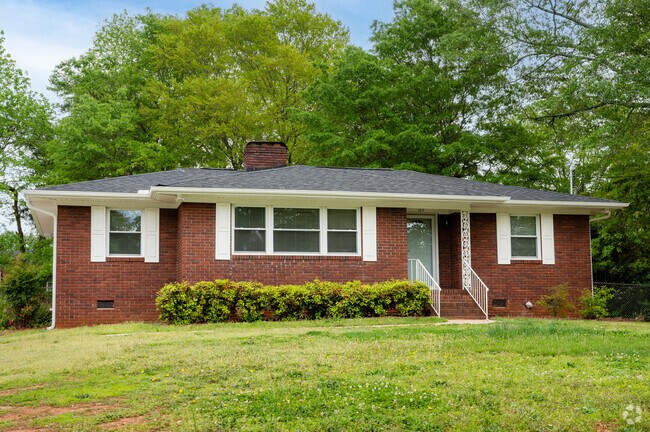 Brick ranch homes are very common in Nicholtown.