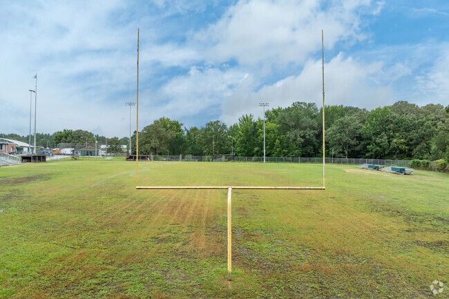 Cheer on the team at H.W. Byers High in Holly Springs.