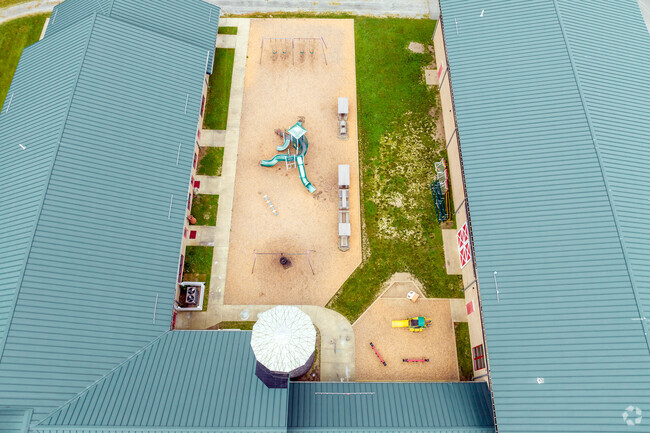 Space is given to play, as students at The Penfield School in Portsmouth develop.