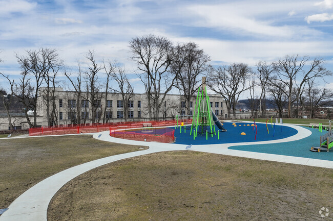 Pittsburgh Arsenal K-5 is located in front of Arsenal Park.