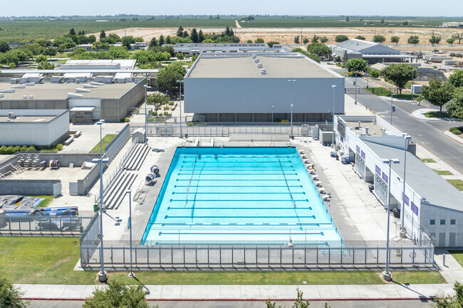 The swimming pool at Duane E Furman High School in Madera.