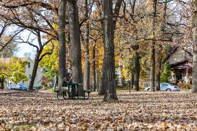 Spalt Park is a smaller neighborhood park in Wilson park offering shaded picnic tables and a playground.