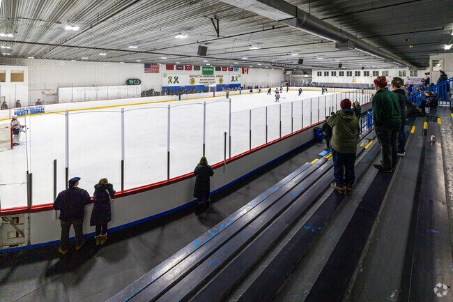 The Ristuccia Memorial Arena is a local favorite for hockey and ice skating in North Wilmington.