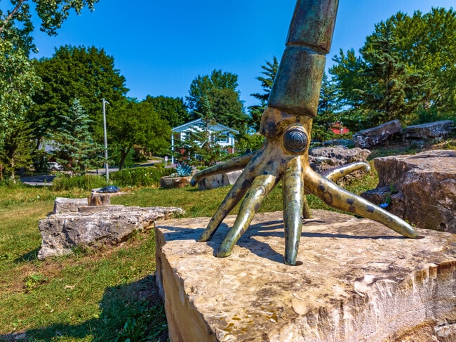 Wonderful sculptures in Hartung Park in the  Valley neighborhood.
