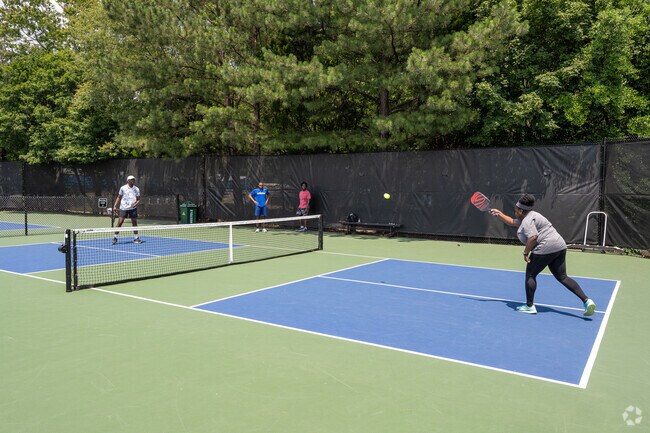 Newtown Park features six pickleball courts and four tennis courts in Newtown.