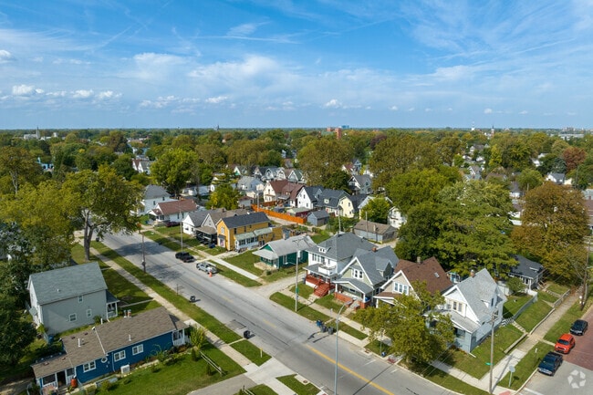 The quiet neighborhood of Southside is nestled into the tree-lined landscape.