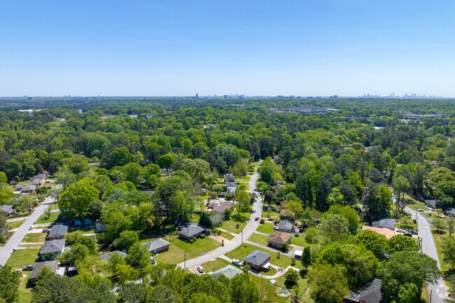 A lovely view near Marietta, GA with the Atlanta Skyline off in the distance.