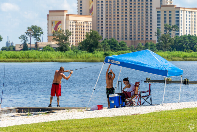 Experience family bonding while fishing in the scenic, calm waters of Gillis, Lake Charles.