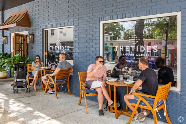 Safety Harbor offers a variety of cozy restaurants with sidewalk seating for people watching.