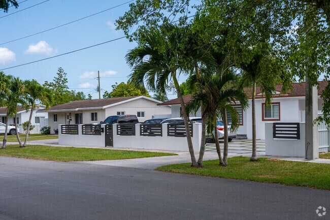 Southern Estates residents enjoy quiet living along shaded streets.