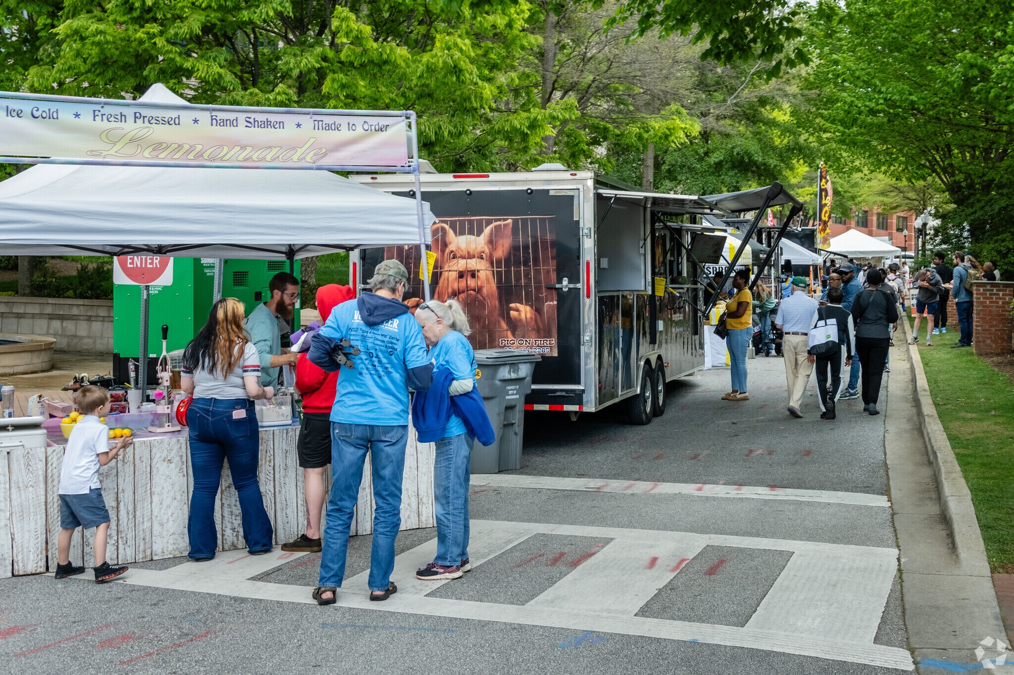 Downtown Spartanburg has many events on the weekend and is close to Hillbrook.