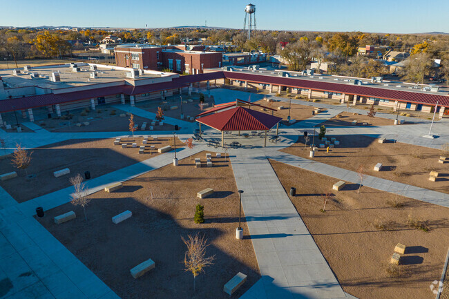 Los Lunas Middle School courtyard.