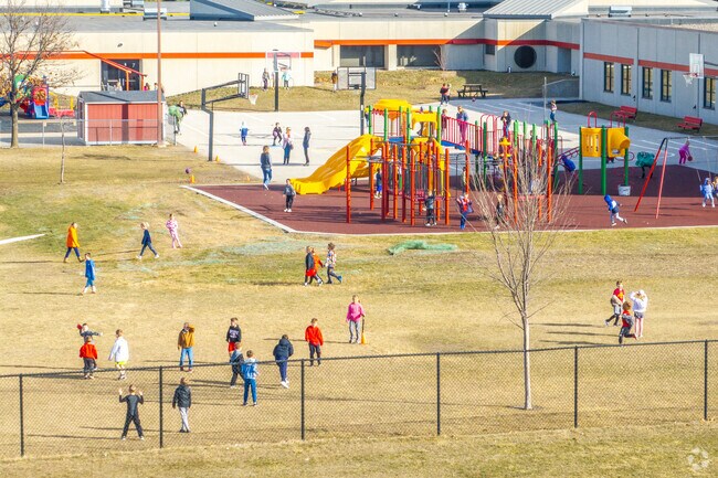 North Polk Central Elementary School offers ample outdoor space for student activities.