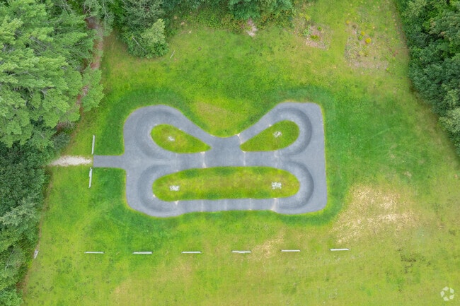 There's a small paved pump track behind Southwick School in Northfield.