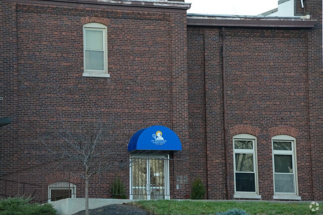 Here is another side entrance of the St. Benard School.