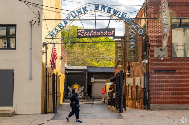 Walk to Main Street Manayunk and quench your thirst with a cold beer from Manayunk Brew Co.