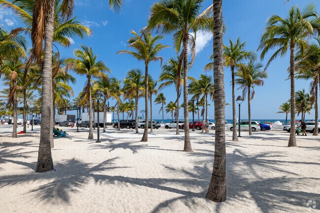 Every day feels like a vacation on palm-lined beaches in Central Beach.