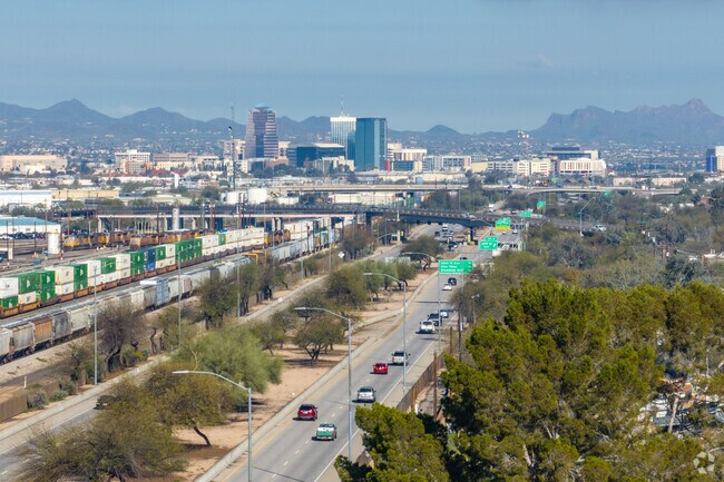 Aviation Highway runs parrel with Amtrak's Railroad, not far from the Amphi neighborhood.
