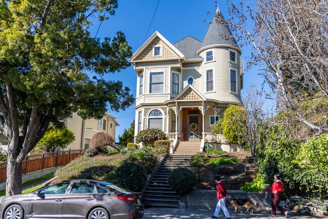 Clinton neighborhood is full of historic queen anne style homes.