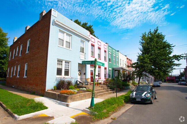 Carytown is known for its colorful row homes.