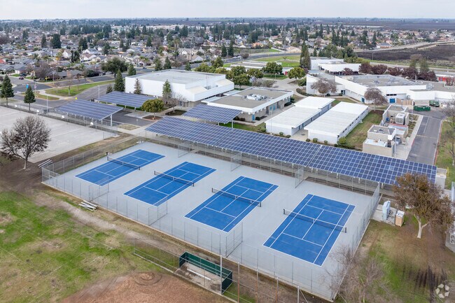 The tennis courts at Abraham Lincoln Middle School in Selma.