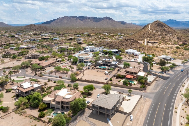 The Desert Upland neighborhood stretches for miles surrounded by mountain ranges.