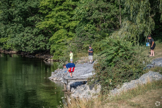 Families come to Cheat Lake Park to spend time together doing various activities.