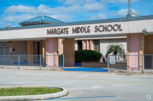 Margate Middle School serves students from the Holiday Springs neighborhood.