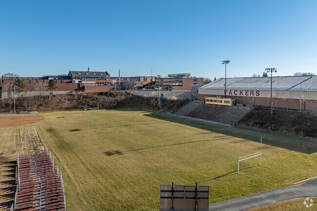 South St. Paul Secondary is known for their iconic stadium and is the home of the Packers.
