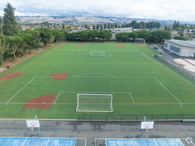 Martin Luther King Middle School in Hayward has beautiful fields with amazing views.