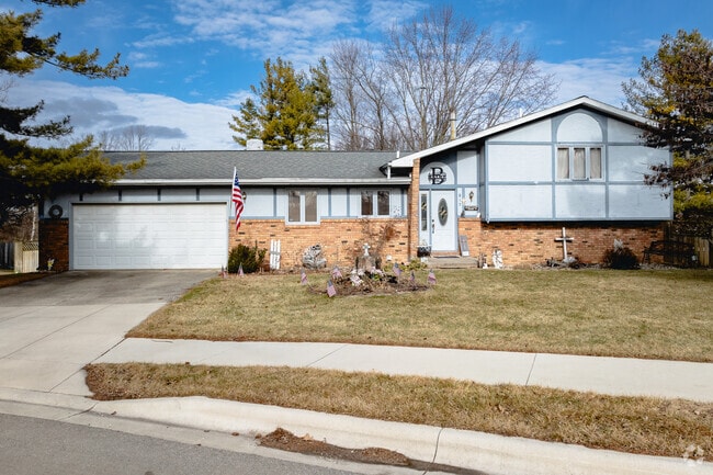 Warsaw features many affordable homes for families including split levels.