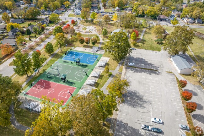 Douglass Park offers a playground, basketball, and picnic areas in Georgetown.