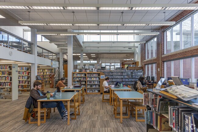 Find a quiet space to study at the Mitchell Branch Library in Westville.