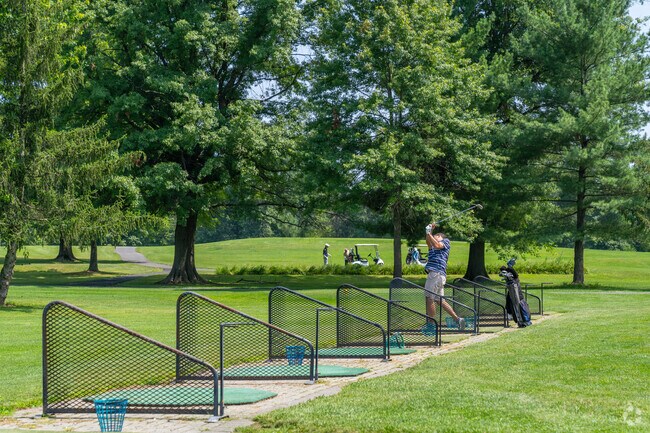 New Hanover Township residents enjoy afternoons on the driving range at Hickory Valley.