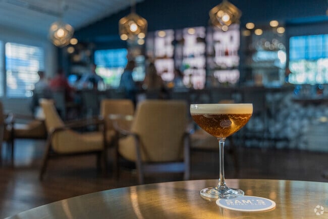 Calistoga's Sam's Social Club offers wine tasting and custom craft cocktails.