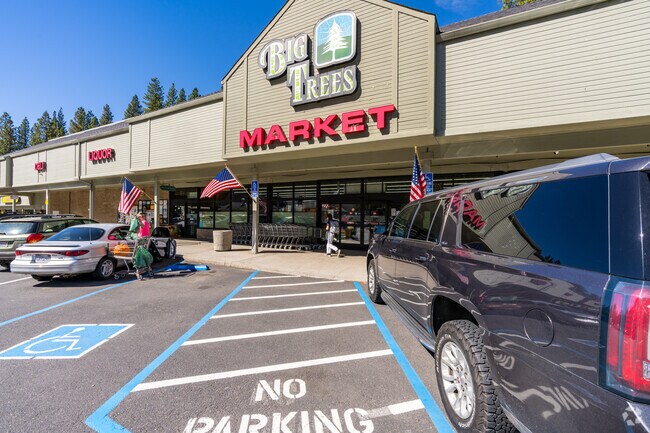 Big Trees Market anchors Arnold’s main shopping corridor.