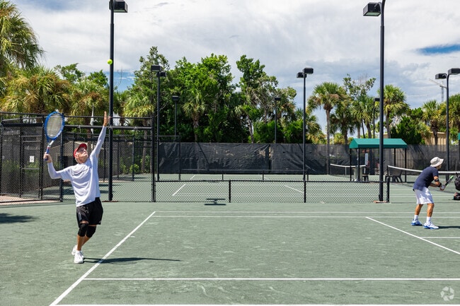 Pelican Landing features a large tennis center with multiple courts and a pro shop.