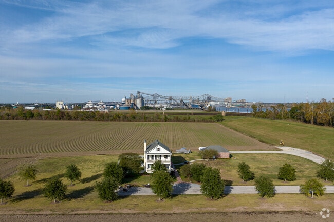 Homes with large lots or farmland can be found in West Baton Rouge Parish.