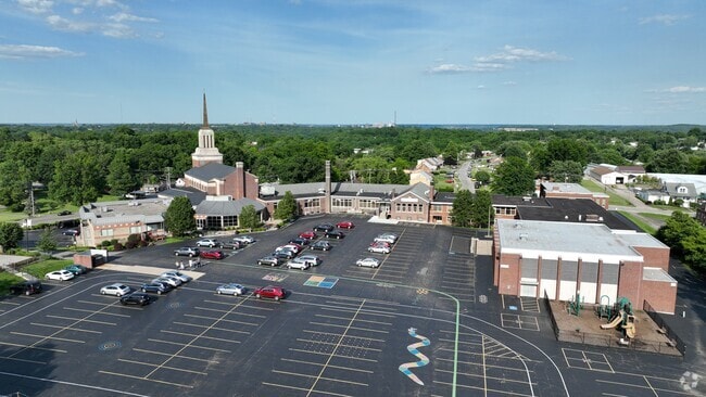 Aerial of St. Dominic School Campus.