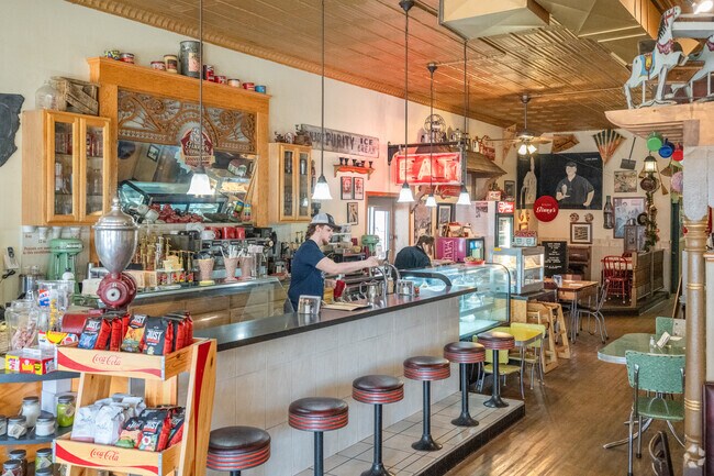 Ginny's Cupboard in Sparta offers a variety of sandwiches and soups, plus a complete espresso drink menu.