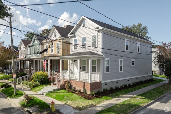 Two story homes are prevelant in Olde Huntersville.
