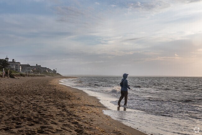 Early morning risers can enjoy making some casts before Popponesset beach gets busy.