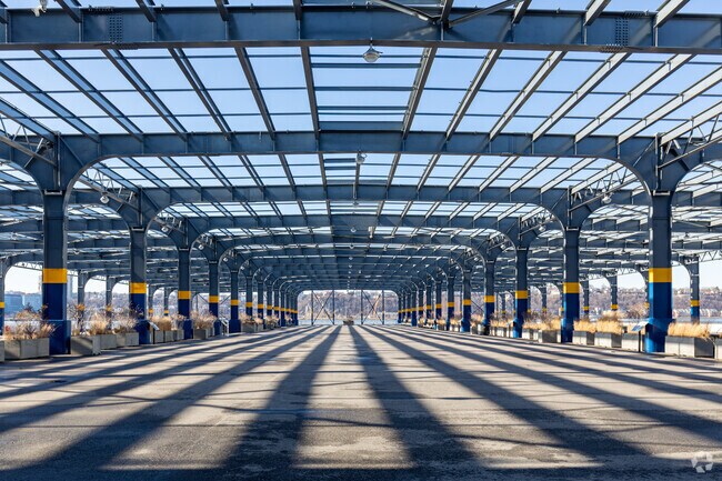 Pier 76 Hudson River Park open spaces.