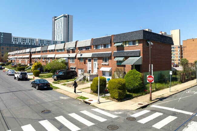 Yorktown's renown lies in its diverse array of row homes.