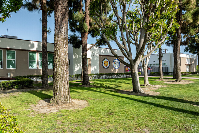 The front buildings at Paramount High School in Paramount.