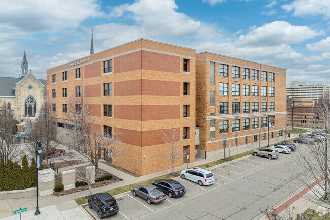 Central Catholic High School in downtown Grand Rapids.
