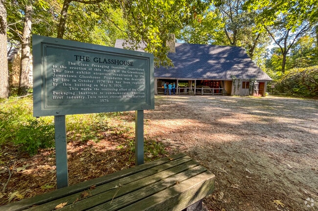 The Jamestown Settlement is a colonial historical attraction near Saunders.