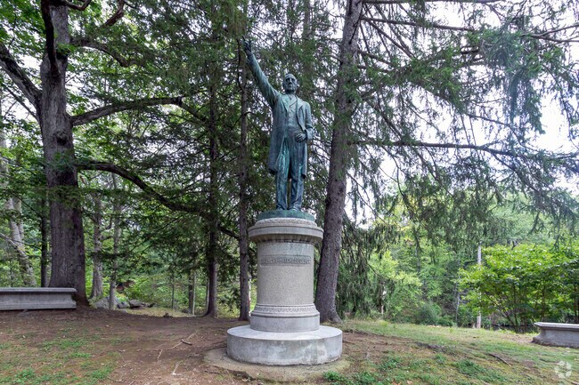 Depew Park named after Chauncey Mitchell Depew, whose ancestors were among original settlers.